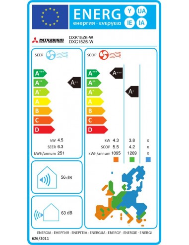 Mitsubishi Heavy DXK/DXC-15 Z6-W...