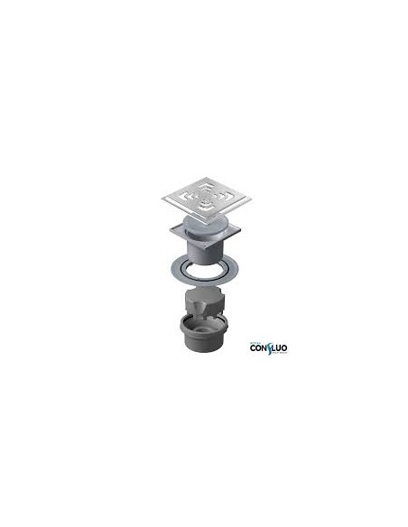 Confluo Square Vertical Mask Σιφώνι 15x15cm Δαπέδου