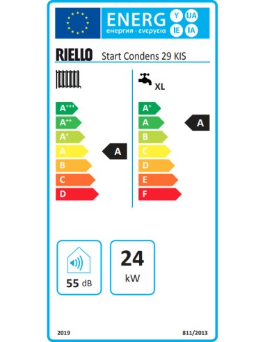 Riello Start Condens 29 KIS 24kW Λέβητας Αερίου...