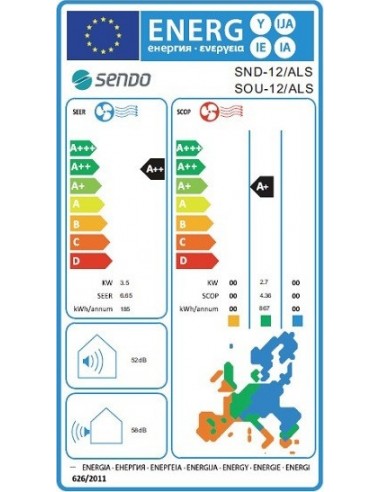 Sendo Aeolos Color SND-12ALSX 12.000...