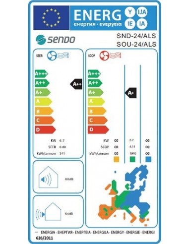 Sendo Aeolos Color SND-24ALSX 24.000...