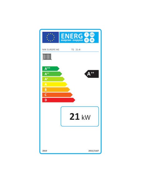 MyTherm Ioli TS-A 35 (30.0094kcal/h) Λέβητας πέλλετ Κόκκινος