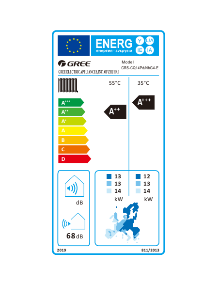 Gree Versati IV GRS-CQ14PD/NHG4-E Αντλία Θερμότητας Monoblock Μονοφασική 14kW