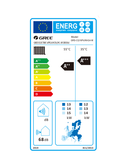 Gree Versati IV GRS-CQ16PD/NHG4-M Αντλία Θερμότητας Monoblock Τριφασική 16kW