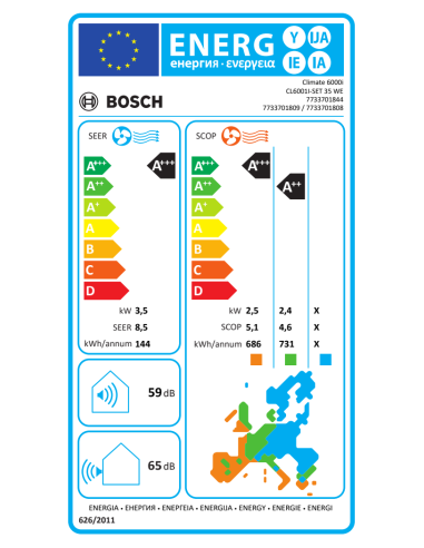 Bosch Climate CL6001iU W 35 E...