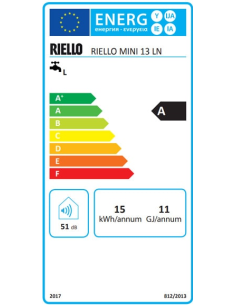 Riello MINI LN 13 Ταχυθερμαντήρας Aερίου 25KW 2