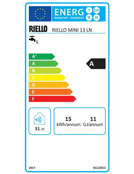 Riello MINI LN 13 Ταχυθερμαντήρας Aερίου 25KW